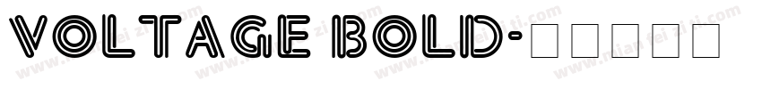 Voltage Bold字体转换